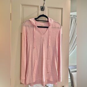 Lilly Pulitzer Luxletic Pink V-Neck Hoodie
